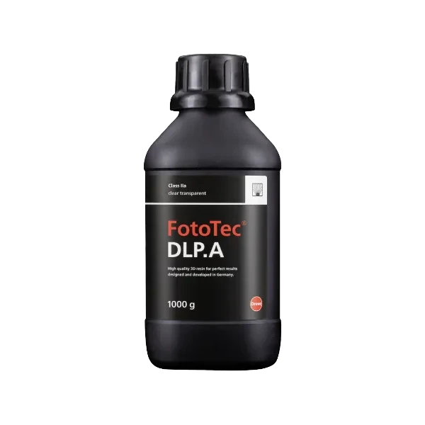 FotoTec DLP.A resine pour fabrication en 3D d'embouts auditifs. Marque Dreve