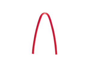 Tube rouge 2.0x3.1mm angle étroit