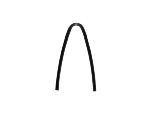 Tube noir 2.0×3.1mm, angle étroit